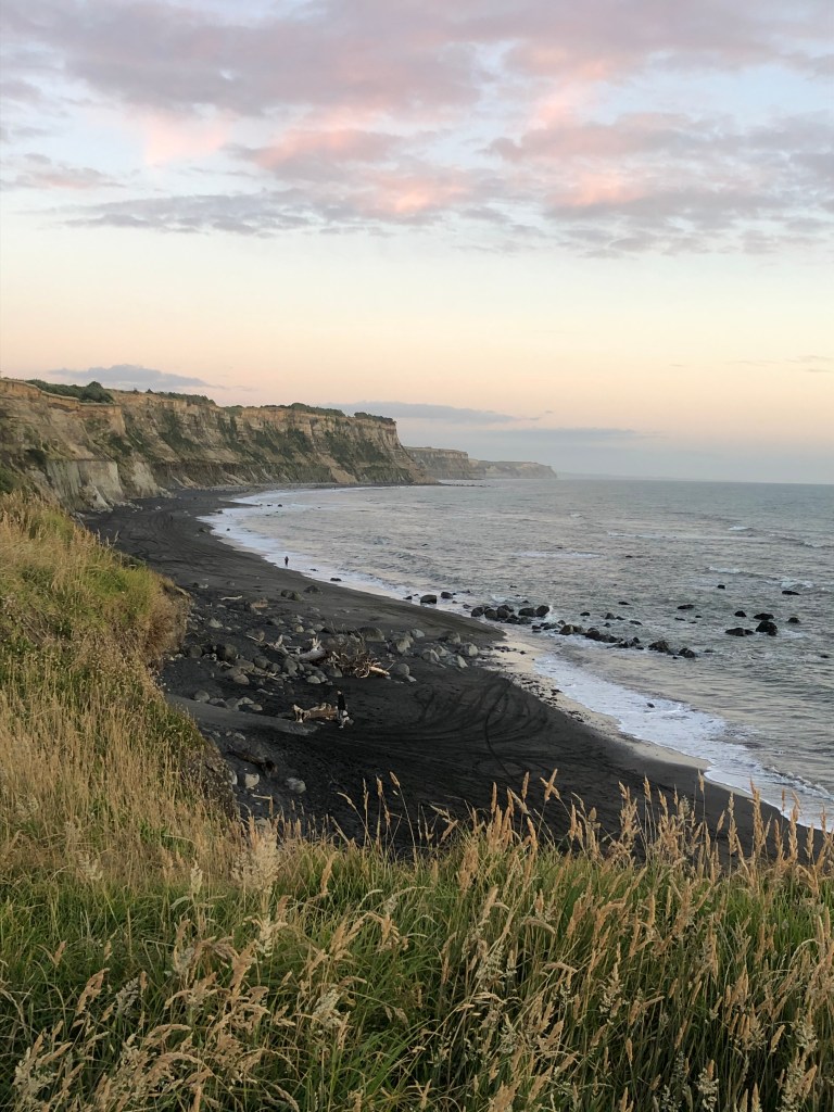 Ohawe Beach - visited by Kiwi Blog Bus